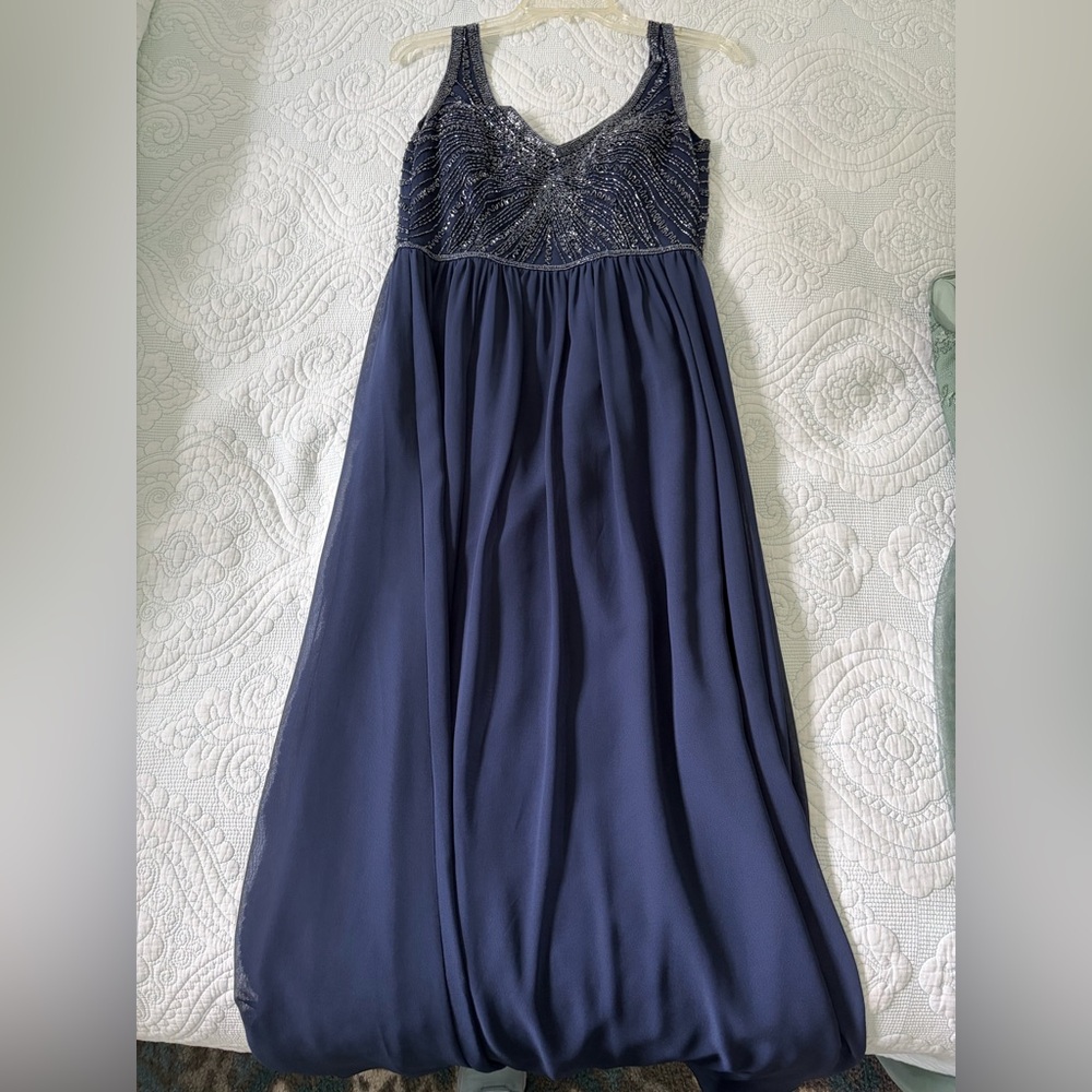 David's Bridal Midnight Blue Dress